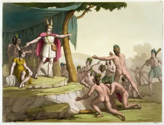 Koning Manco Capac en Koningin Coya Mama ontvangen eerbetoon uit 